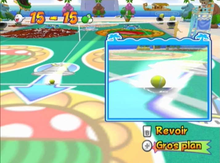 Pantallazo de New Play Control: Mario Power Tennis para Wii