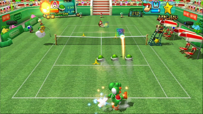 Pantallazo de New Play Control: Mario Power Tennis para Wii