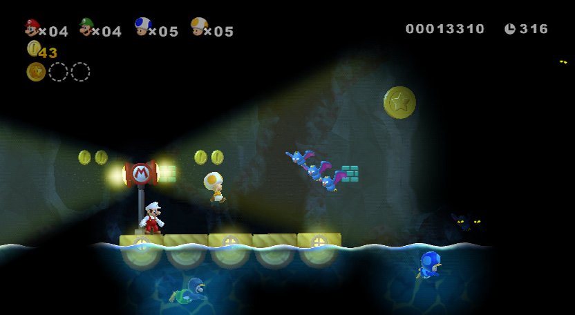 Pantallazo de New Super Mario Bros. Wii para Wii