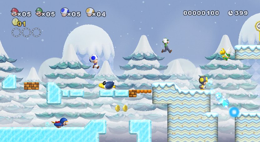 Pantallazo de New Super Mario Bros. Wii para Wii