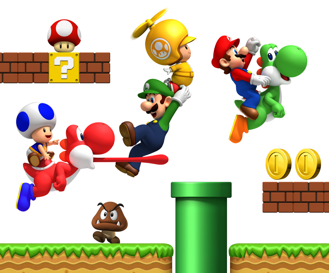 Pantallazo de New Super Mario Bros. Wii para Wii