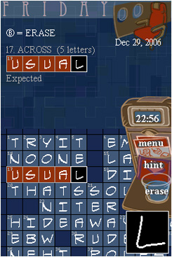 Pantallazo de New York Times Crosswords, The para Nintendo DS