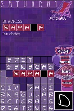 Pantallazo de New York Times Crosswords, The para Nintendo DS