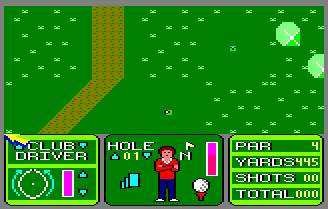 Pantallazo de Nick Faldo Plays The Open para Amstrad CPC