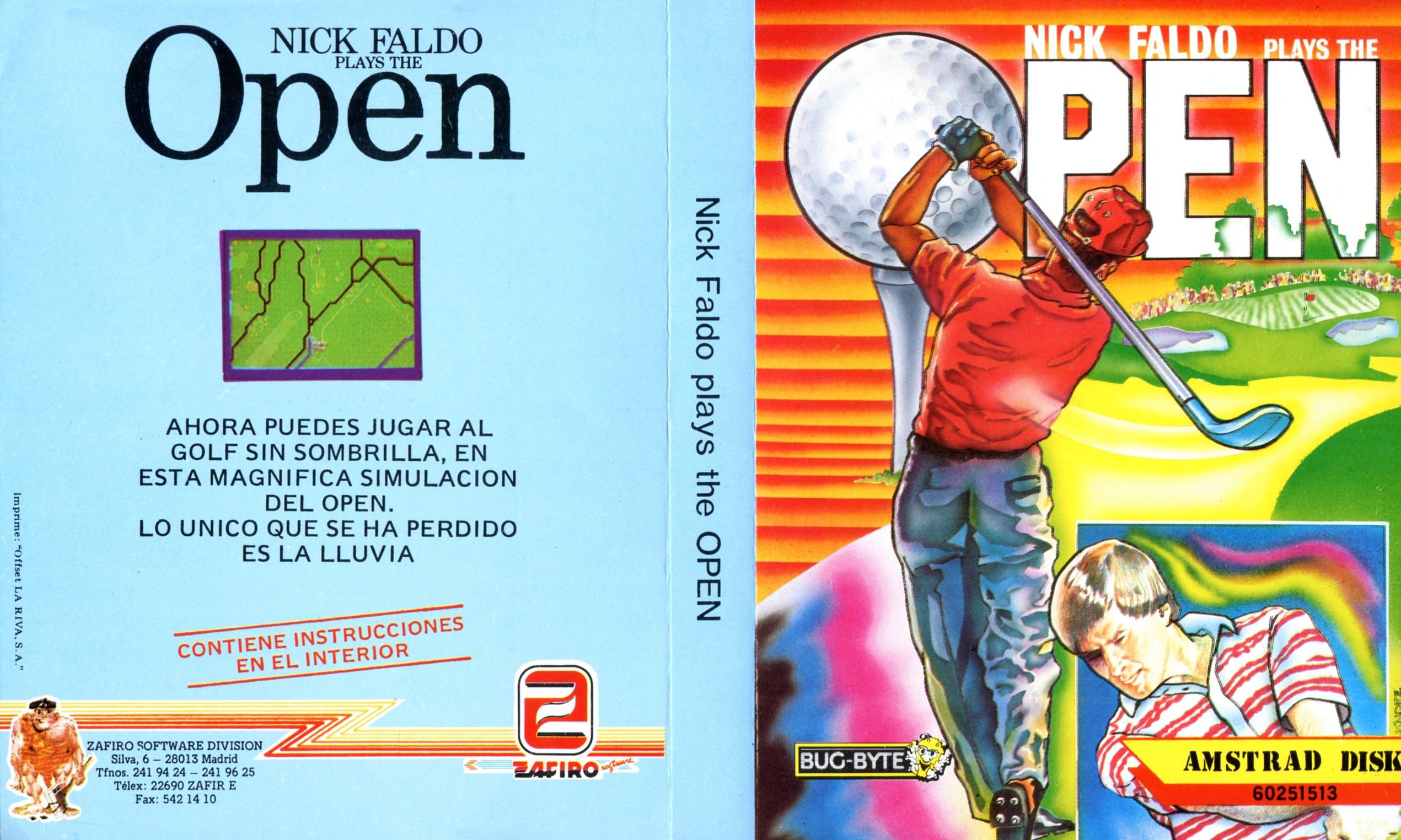 Caratula de Nick Faldo Plays The Open para Amstrad CPC