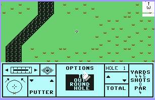 Pantallazo de Nick Faldo Plays the Open para Commodore 64