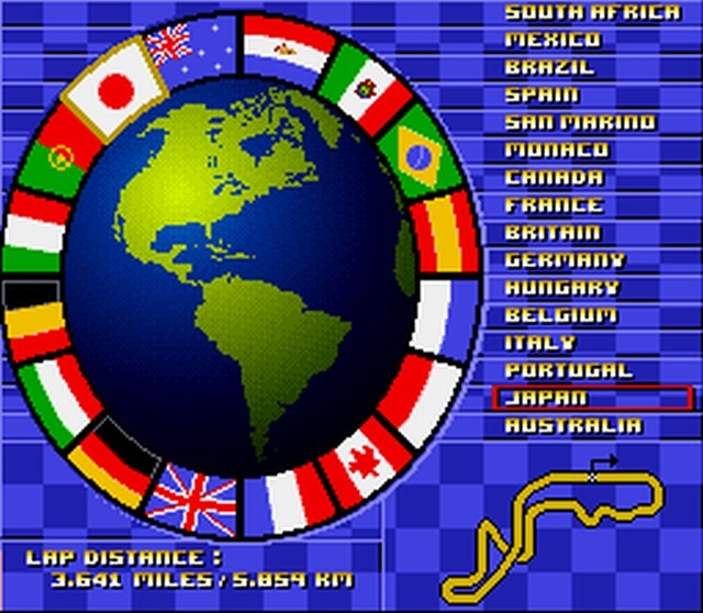 Pantallazo de Nigel Mansell World Championship Racing (Europa) para Super Nintendo