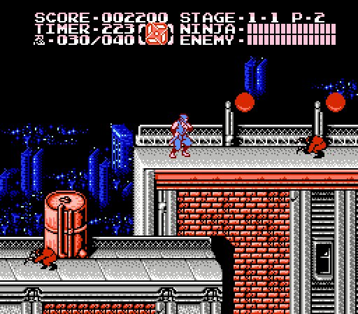 Pantallazo de Ninja Gaiden II: The Dark Sword of Chaos para Nintendo (NES)
