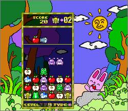 Pantallazo de Nontan to Issyo Kuru Kuru Puzzle (Japonés) para Super Nintendo