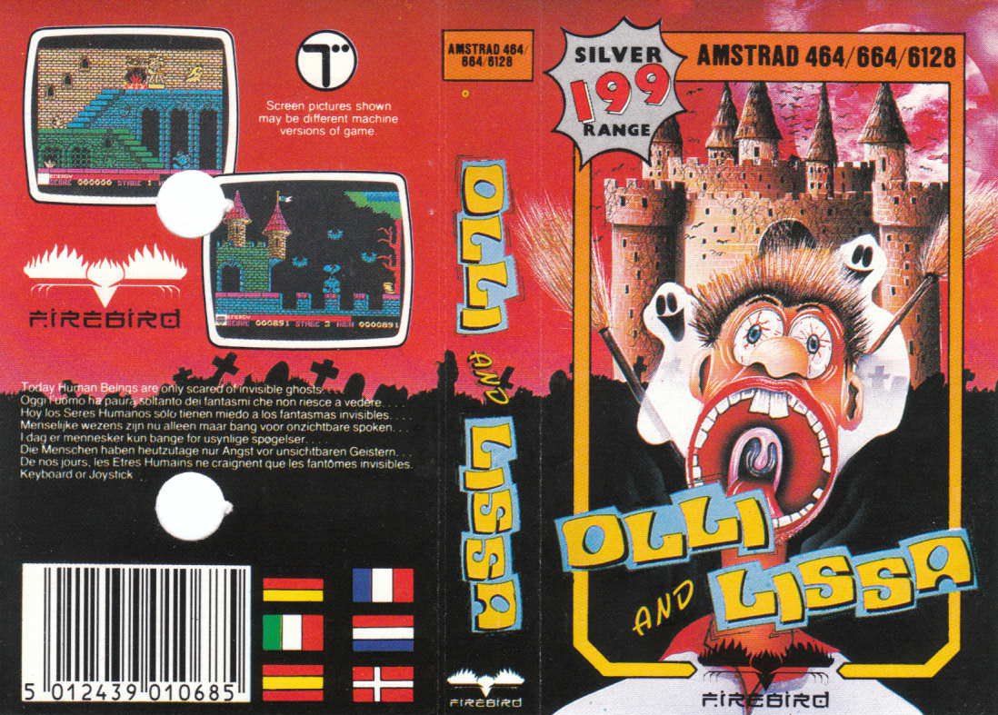 Caratula de Olli & Lissa: The Ghost of Shilmoore Castle para Amstrad CPC