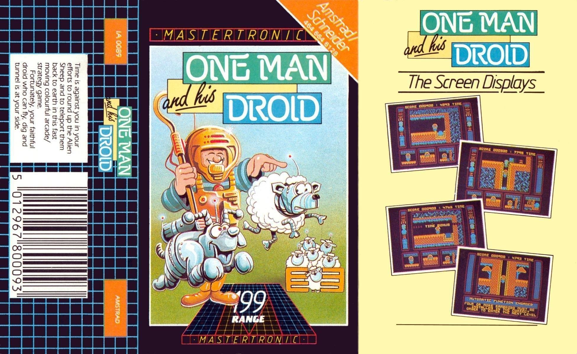 Caratula de One Man And His Droid para Amstrad CPC