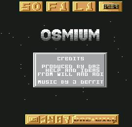 Pantallazo de Osmiun para Commodore 64