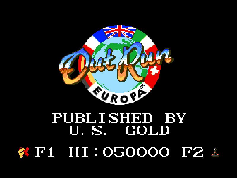 Pantallazo de OutRun Europa para Amiga