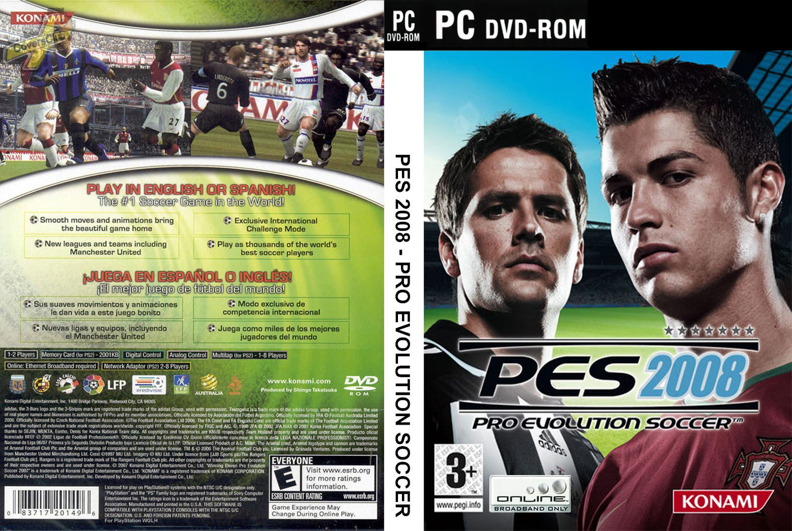 Caratula de PES 2008: Pro Evolution Soccer para PC