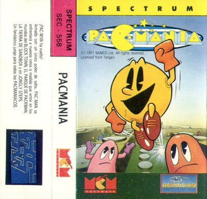 Caratula de Pac-Mania para Spectrum