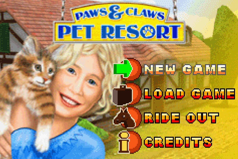 Pantallazo de Paws & Claws: Pet Resort para Game Boy Advance