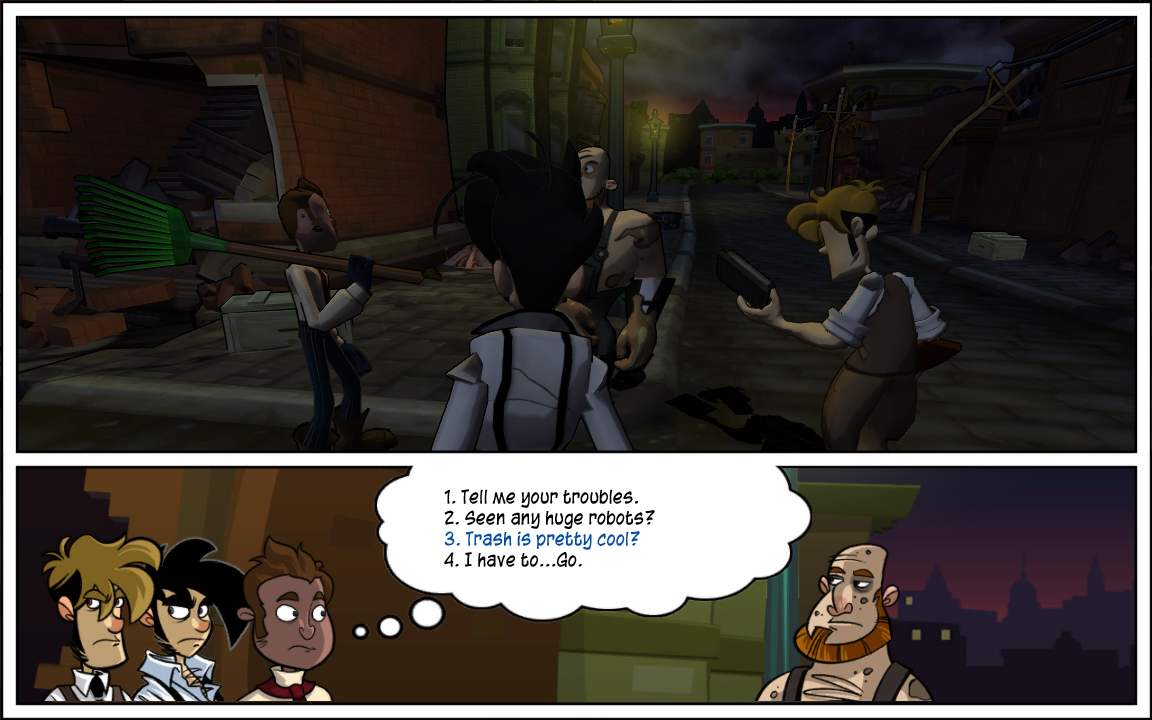 Pantallazo de Penny Arcade Adventures - On the Rain-Slick Precipice of Darkness: Episode One (Xbox Live Arcade) para Xbox 360