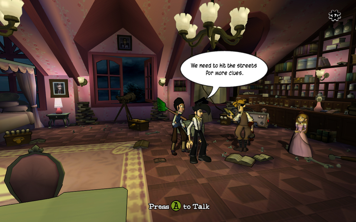 Pantallazo de Penny Arcade Adventures - On the Rain-Slick Precipice of Darkness: Episode One (Xbox Live Arcade) para Xbox 360