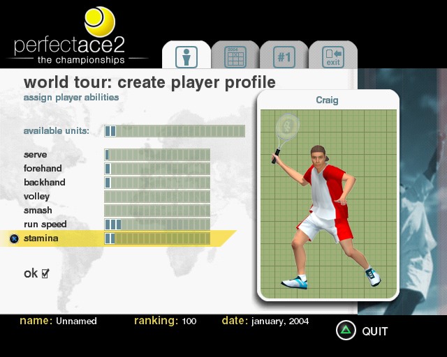 Pantallazo de Perfect Ace 2: The Championships para PlayStation 2