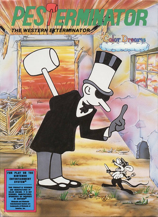 Caratula de Pesterminator: The Western Exterminator para Nintendo (NES)