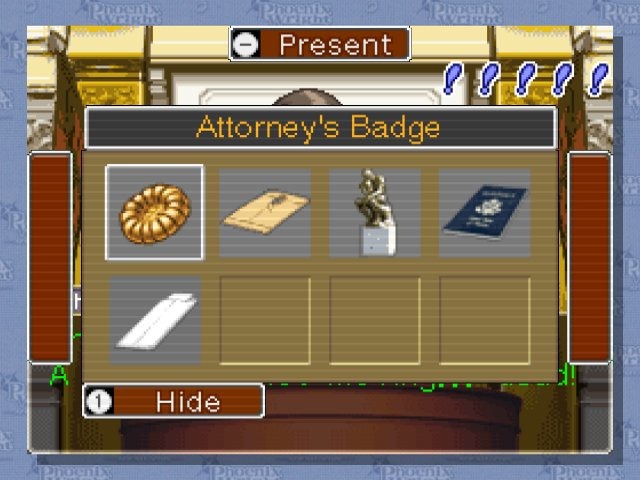 Pantallazo de Phoenix Wright: Ace Attorney (Wii Ware) para Wii