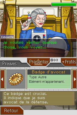 Pantallazo de Phoenix Wright : Ace Attorney Justice For All para Nintendo DS