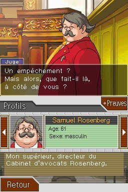 Pantallazo de Phoenix Wright Ace Attorney: Trials and Tribulations para Nintendo DS