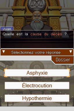 Pantallazo de Phoenix Wright Ace Attorney: Trials and Tribulations para Nintendo DS