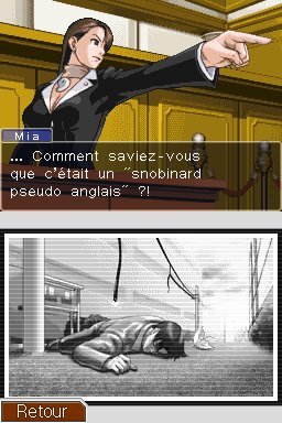 Pantallazo de Phoenix Wright Ace Attorney: Trials and Tribulations para Nintendo DS