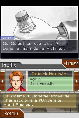 Pantallazo de Phoenix Wright Ace Attorney: Trials and Tribulations para Nintendo DS