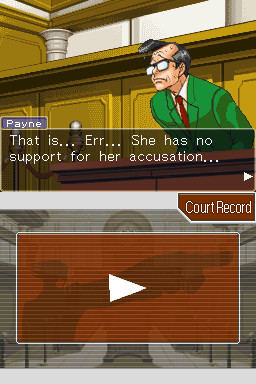 Pantallazo de Phoenix Wright Ace Attorney: Trials and Tribulations para Nintendo DS