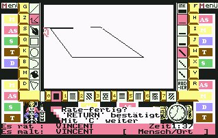 Pantallazo de Pictionary - Das Spiel mit dem schnellen Strich para Commodore 64