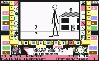 Pantallazo de Pictionary - The Game of Quick Draw para Commodore 64
