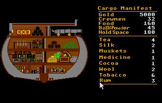 Pantallazo de Pirates of the Barbary Coast para Atari ST