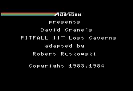 Pantallazo de Pitfall II: Lost Caverns para MSX