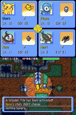 Pantallazo de Pokemon Mystery Dungeon: Explorers of Time para Nintendo DS
