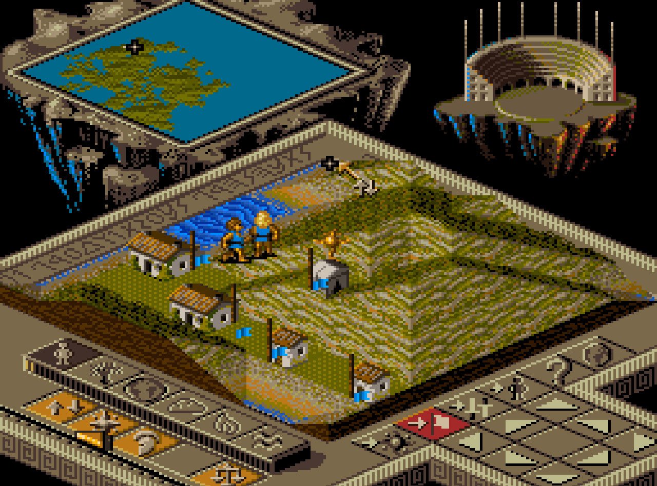 Pantallazo de Populous II: Trials of the Olympian Gods para Super Nintendo