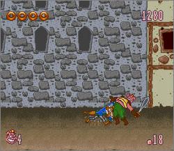 Pantallazo de Power Piggs of the Dark Age para Super Nintendo