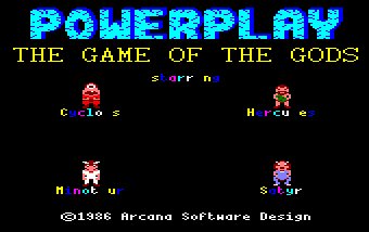 Pantallazo de Powerplay: The Game Of The Gods para Amstrad CPC