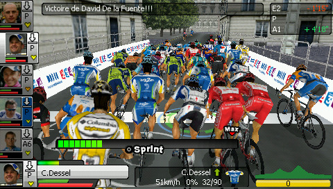 Pantallazo de Pro Cycling Temporada 2010 para PSP