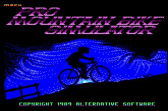Pantallazo de Pro Mountain Bike Simulator para Amstrad CPC