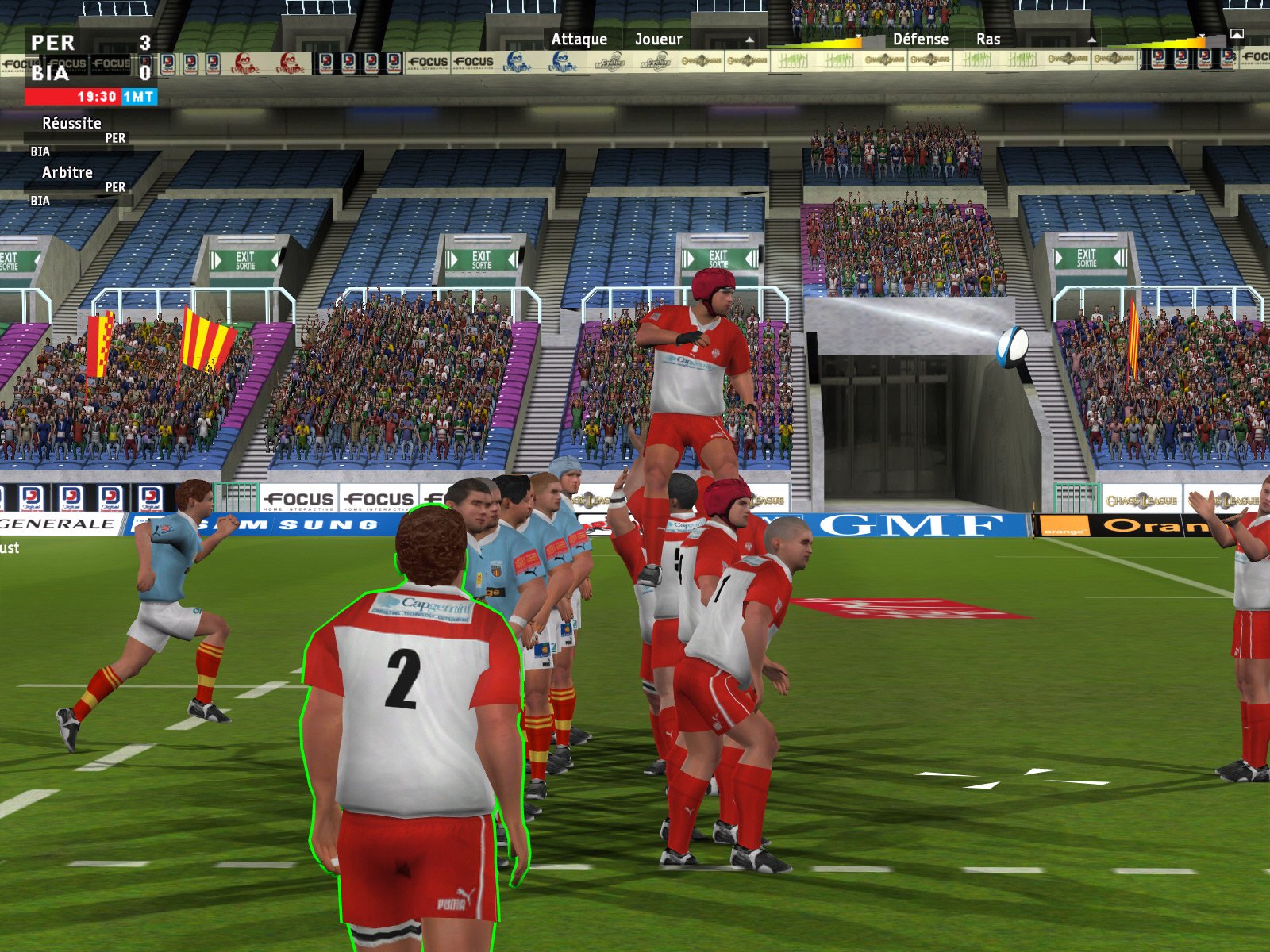 Pantallazo de Pro Rugby Manager 2005 para PC