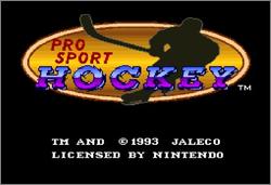 Pantallazo de Pro Sport Hockey para Super Nintendo