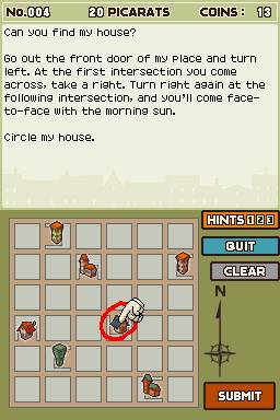 Pantallazo de Professor Layton and the Curious Village para Nintendo DS