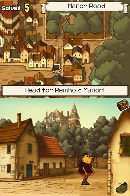 Pantallazo de Professor Layton and the Curious Village para Nintendo DS