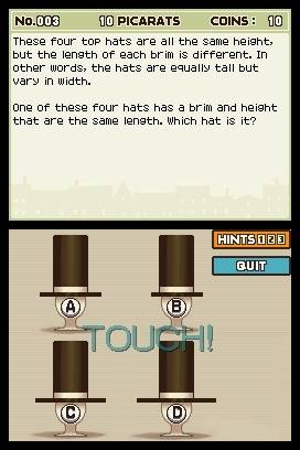 Pantallazo de Professor Layton and the Curious Village para Nintendo DS
