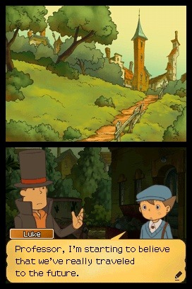 Pantallazo de Professor Layton and the Last Time Travel para Nintendo DS