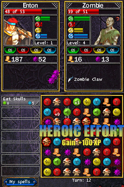 Pantallazo de Puzzle Quest: Challenge of the Warlords para Nintendo DS