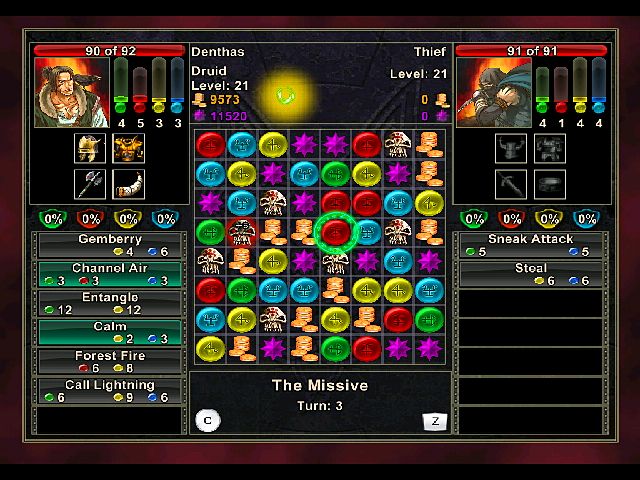 Pantallazo de Puzzle Quest: Challenge of the Warlords para PlayStation 2