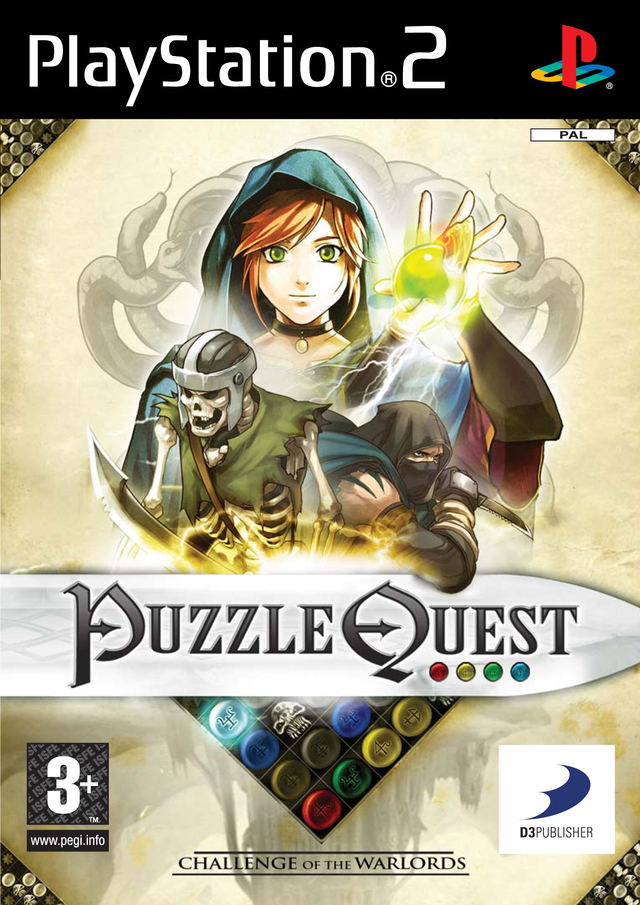 Caratula de Puzzle Quest: Challenge of the Warlords para PlayStation 2